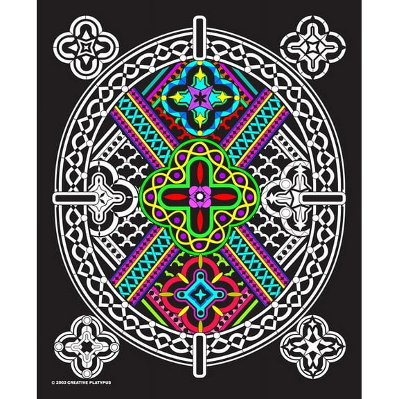 Abstract Pattern - Fuzzy Velvet Coloring Poster 16x20 Inches