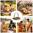 thumbnail image 3 of Picnic Basket Garden Harvest Basket Garden Baskets For Gathering Vegetables Harvest Basket Basket With Handle Wicker Basket With Handle, 3 of 8