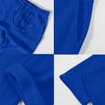 thumbnail image 5 of Havenx Baggy Sweatpants for Men Straight Wide Leg Drawstring Sweat Pants with Pockets Elastic Waist Open Bottom Sweatpants Loose Fit Soft Fall Winter Comfy Workout Trousers,Royal Blue L, 5 of 7