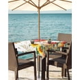 thumbnail image 3 of Fsddascl Mushroom Outdoor Tablecloth - 54x54 Inch Square Dining Table Cover, Sunflower Botanical Spring Butterfly Waterproof Outdoor Table Cloth with Umbrella Hole & Zipper for Picnic/Patio/Party, 3 of 7