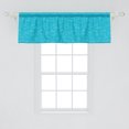thumbnail image 2 of Ambesonne Nautical Blue Window Valance, Simplistic Sea Waves, 54" X 18", Sea Blue Pale Sky Blue, 2 of 3
