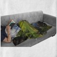thumbnail image 6 of Nature Soft Flannel Fleece Throw Blanket, Lake by Meadow in a Sunny Day Rural Country Valley Scottish Summertime Landscape, Cozy Plush for Indoor and Outdoor Use, 50" x 60", Multicolor, by Ambesonne, 6 of 6