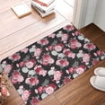 thumbnail image 4 of Pofeuu Rose Flowers Print Flannel Doormats Rug16"x24"Rug Washable Doormats Indoor Outdoor Rugs for Layered Front Door Mats, Porch, Kitchen, Entryway, 4 of 7