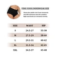thumbnail image 4 of Aijolen 6 Pack High Waisted Seamless Underwear for Women Tummy Control Bikini Cheeky No Show Briefs S-2XL, 4 of 9