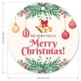 thumbnail image 6 of Soul Décor Christmas Ornaments Tree Decoration, We Wish You A Merry Christmas Ornament, Large 3.75" Round Metal Ornament, Velvet Pouch Included, 6 of 7