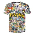 thumbnail image 4 of Camisetas de Pokémon para niños y niñas, ropa de Pikachu, Squirtle, 3D, juego de Anime, dibujos animados, moda Hip Hop, Verano, 4 of 4