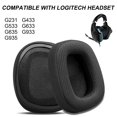 thumbnail image 2 of Almohadillas de repuesto GVOEARS para Logitech G533 G633 G935 negras, 2 of 7