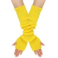thumbnail image 4 of HNMKIU Casual Knitted Winter Soft Warm Yarn Mittens For Daily Use Outdoor Activities And Cold Weather Comfort Yellow - One Size, 4 of 4