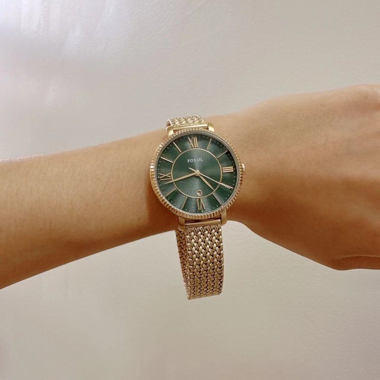 Fossil ES5242 Jacqueline Watch, Three-Hand Date, Gold-Tone  display picture 2