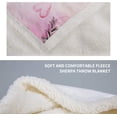 thumbnail image 4 of Llama Alpaca Sherpa Blanket Cartoon Cute Soft Throw Blanket for Sofa Chair Bed Office Travelling Camping 50"x60", 4 of 6