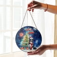 thumbnail image 2 of Merry Christmas and Happy New Year Santa Border Collie Holiday Xmas Winter 2025 Stained Glass Suncatcher Borders Dog Lovers Gifts Idea Window Hanging Sign Decor - 00024, 2 of 5