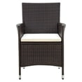 thumbnail image 6 of vidaXL Patio Chairs ll Weather Dining Single Chair with Cushions Poly Rattan, 6 of 71