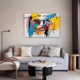 thumbnail image 5 of Abstract Art Modern Decorative Painting Close-up Of Face Framed Canvas Poster Bedroom Decor Sports Landscape Office Room Decor Gift,Frame-style,24x36inch(60x90cm), 5 of 8