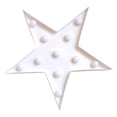 thumbnail image 1 of FELTECHELECTR White Star Shaped LED Lamp Suitable for Table Or Wall Decoration in Home and Cafe, 1 of 8