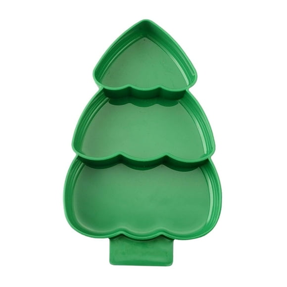 Siruishop Divided Snacks Dish Baby Lunch Tray Table Centerpiece Xmas Decorative Platter