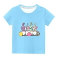 thumbnail image 1 of Haut à Manches Courtes Imprimé Ufs de Pâques Col Rond pour Enfants Garçons Filles, 1 of 4