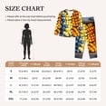thumbnail image 4 of Vsdgher Halloween Fruit Platter Pajamas Set Long Sleeve Sleepwear Womens Button Down Nightwear Pj Sets-Small, 4 of 7