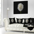 thumbnail image 3 of Designart 16" x 16" Black Polyester Throw Pillow, 3 of 5