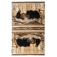 thumbnail image 1 of Furnish My Place Indoor Bear Lodge Rug with Jute Backing - 2 ft. x 4 ft., Multicolor, Rustic, Geometric, Area Rug for Living Room, Bedroom, Hallway, Dining Room Carpet, 1 of 7