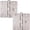 Antique Nickel, variant on Stone Harbor Hardware 3-1/2" Door Hinges, 1/4" Radius Corner, Matte Black, 3-Pack