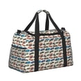 thumbnail image 4 of Japuie Train Print Travel Duffel Bag,Sports Tote Gym Bag,Hand Travel Bag,Tote Carry on Luggage,Weekender Overnight Bag for Women and Men, 4 of 6