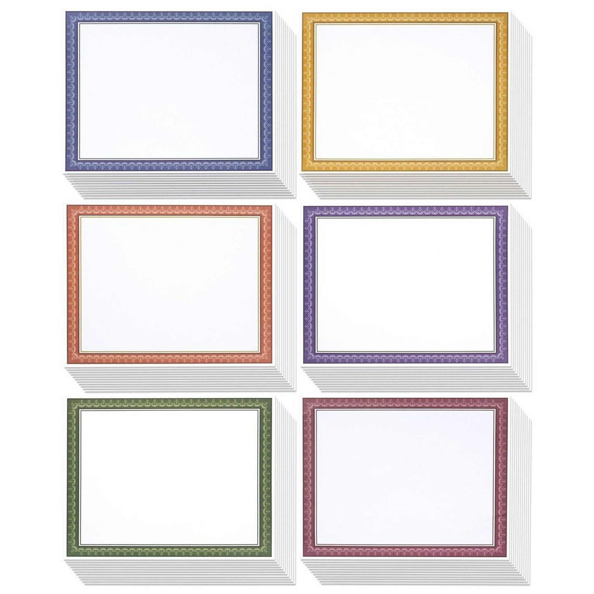96Sheet Award Certificate Papers, Letter Sized for Diploma in 6