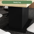 thumbnail image 6 of WIAWG Extendable Dining Table,63-78.7" Wide, Oak & Black, 6 of 7