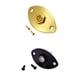 thumbnail image 1 of 2 Piezas De Guitarra Eléctrica Bass Jacket Plug Plate Output W / Screws String Instrumento Partes Negro + Dorado, 1 of 9