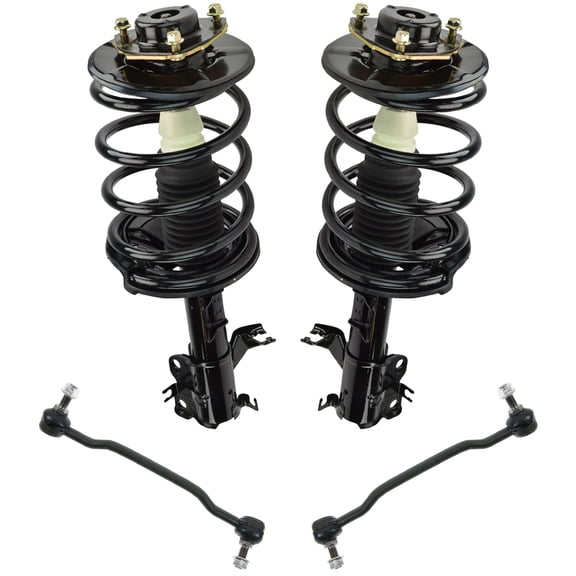 TRQ 4pc Suspension Kit Complete Strut & Spring Assemblies w/ Sway Bar End Links SCA67209 Fits select: 2002-2006 NISSAN ALTIMA