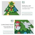 thumbnail image 4 of 3.3 FT DIY Felt Christmas Tree Set with 36 Ornaments for Kids Toddlers,Xmas Gifts with Storage Bag,New Year Door Wall Hanging Decorations, 4 of 9