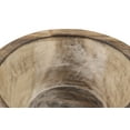 thumbnail image 2 of Decmode Large Round Decorative Hand-Carved Brown & White Wood Bowl w/ Tribal Design, 15.5” x 7”, 2 of 5