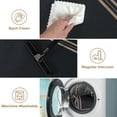 thumbnail image 5 of 3'x5' Washable Jute Kitchen Rug – Black Farmhouse Scalloped Entryway Rug, Non Slip Indoor/Outdoor Mat for Kitchen, Bathroom, Porch, 5 of 7