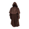 thumbnail image 4 of Capa medieval para cosplay, capa gótica de diablo, para disfrazarse de Halloween, capa con capucha para club marrón, 4 of 9