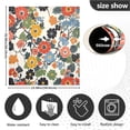 thumbnail image 5 of Yayeee Magnetic Dishwasher Cover for The Front Decoration Home Kitchen Machine Sticker Protector, Black Flowers Pattern, 5 of 6