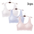 thumbnail image 2 of LYMAYTER Girls Training Bra Seamless Sports Bra Removable Pads Comfortable Teens Girls Bra M-2XL, 2 of 8