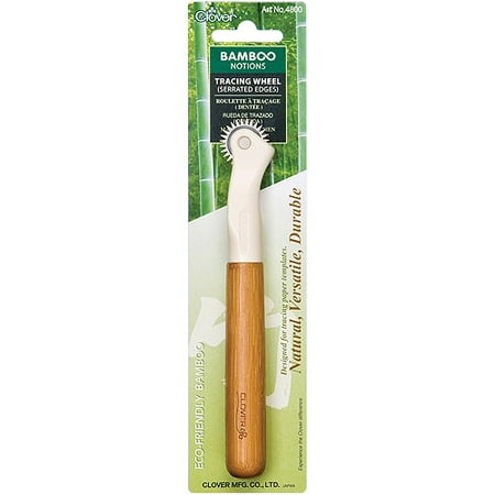 Clover Bamboo Notions Tracing Wheel With Serrated Edge