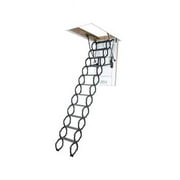Fakro  LST - 30 x 54 in. 7 ft. x 6.5 in. - 9 ft. x 2.5 in. Scissor Attic Ladder with 350 lbs Load Capacity