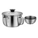 thumbnail image 1 of Cuenco de sopa del colador del acero inoxidable para la cocina del separador de de la pérdida de peso Un tazón Zulema Contenedor de grasa de aceite, 1 of 8