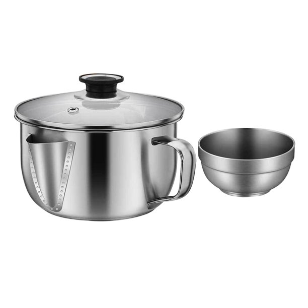 Cuenco de sopa del colador del acero inoxidable para la cocina del separador de de la pérdida de peso Un tazón Zulema Contenedor de grasa de aceite