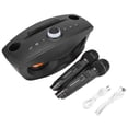 thumbnail image 1 of Bewinner Micrófono Inalámbrico Karaoke Altavoz Portátil de Karaoke para Fiesta en casa/KTV Handheld Micrófono Bluetooth Inicio KTV Altavoz de Karaoke con Dos micrófonos(Negro), 1 of 6
