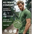 thumbnail image 6 of Merino.tech Men’s 100% Merino Wool T Shirt Soft 𝗕𝗿𝗲𝗮𝘁𝗵𝗮𝗯𝗹𝗲 Lightweight Base Layer Includes Hiking Socks, 6 of 11