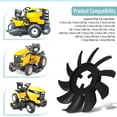 thumbnail image 3 of CSYANXING New ABS Plastic Transmission Fan 10 Blade for Cub Cadet Models Pro HW RZT Z-Force ZT Series Tested 53994, 3 of 9