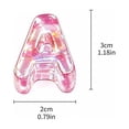 thumbnail image 2 of Clear Acrylic Alphabet Letter Beads Large Colorful Translucent Resin Loose Spacer Charms Kit for DIY Name Bracelet Necklace Keychain Accessories Craft Jewelry Making, 2 of 7