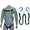 Silver, variant on AFP Universal Full-Body Fall Protection Safety Harness with Dorsal D-Ring and Mating Buckle Green