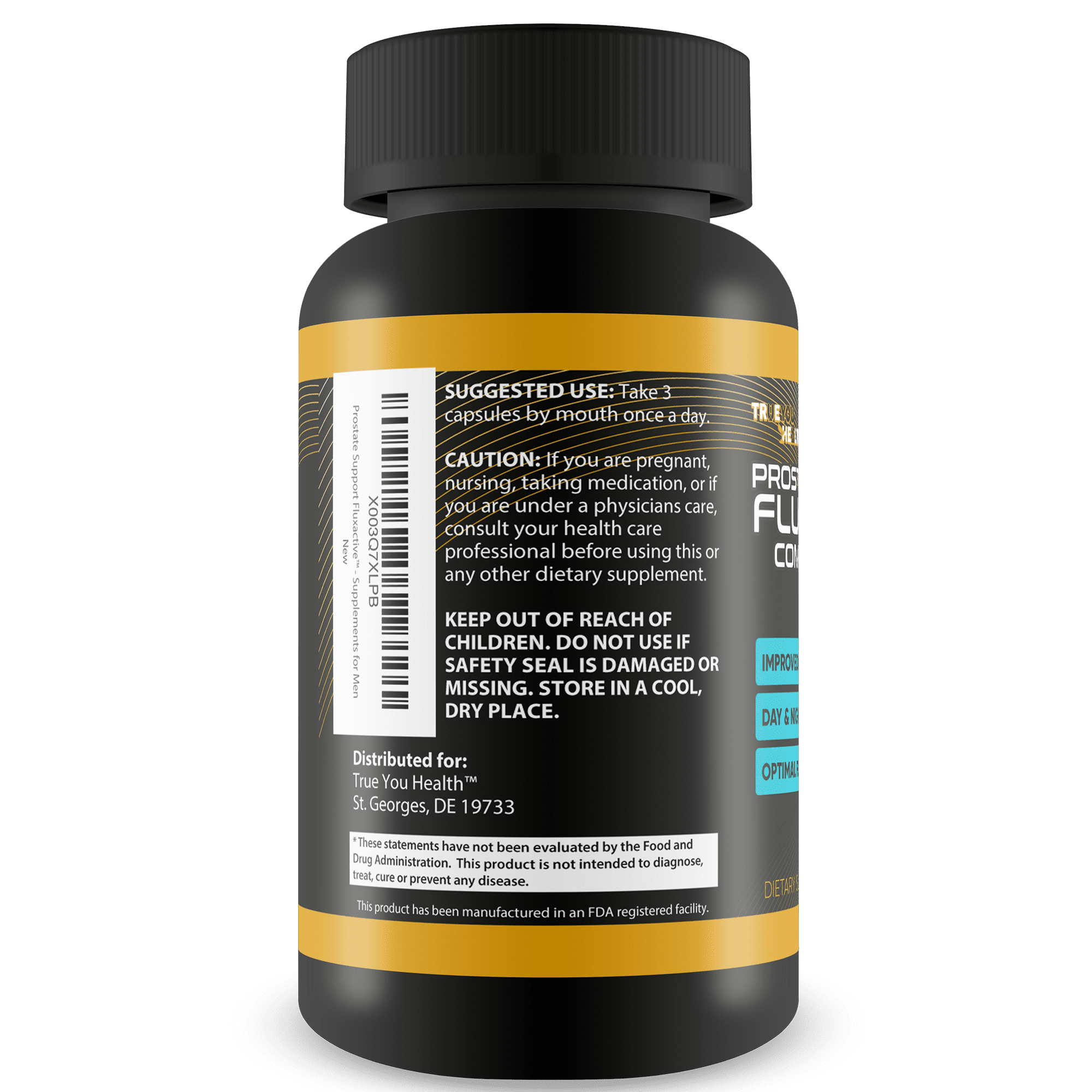 Prostate Support Fluxactive Complete Pro - Premium Prostate Formula with Panax Ginseng – Promote T Prostate Health for Men’s Health & Wellness - Aid Blood Flow Stamina - Prostate Supplements for Men