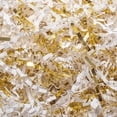 thumbnail image 1 of Relleno de papel arrugado Mefleet de 2 kg, blanco y dorado, para regalos, 1 of 6