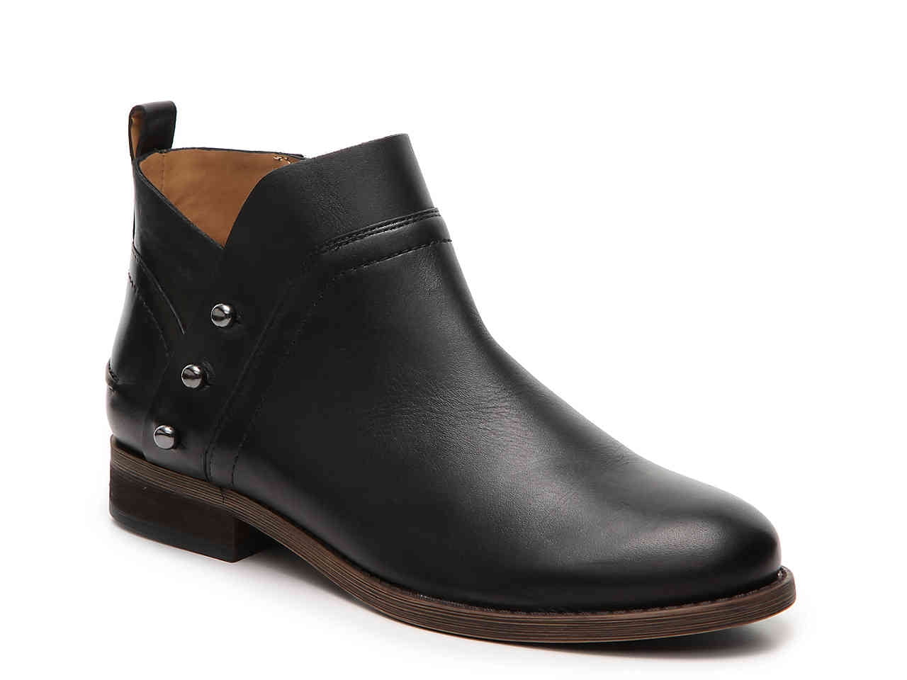 Franco Sarto - Franco Sarto Women's KELTON BOOTIE BLACK LEATHER,5.5 - Walmart.com - Walmart.com