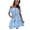 Blue, variant on Vedolay Summer Dress Women Sleeveless Deep V Neck Loose Plain Long Maxi Casual Dress,Blue S