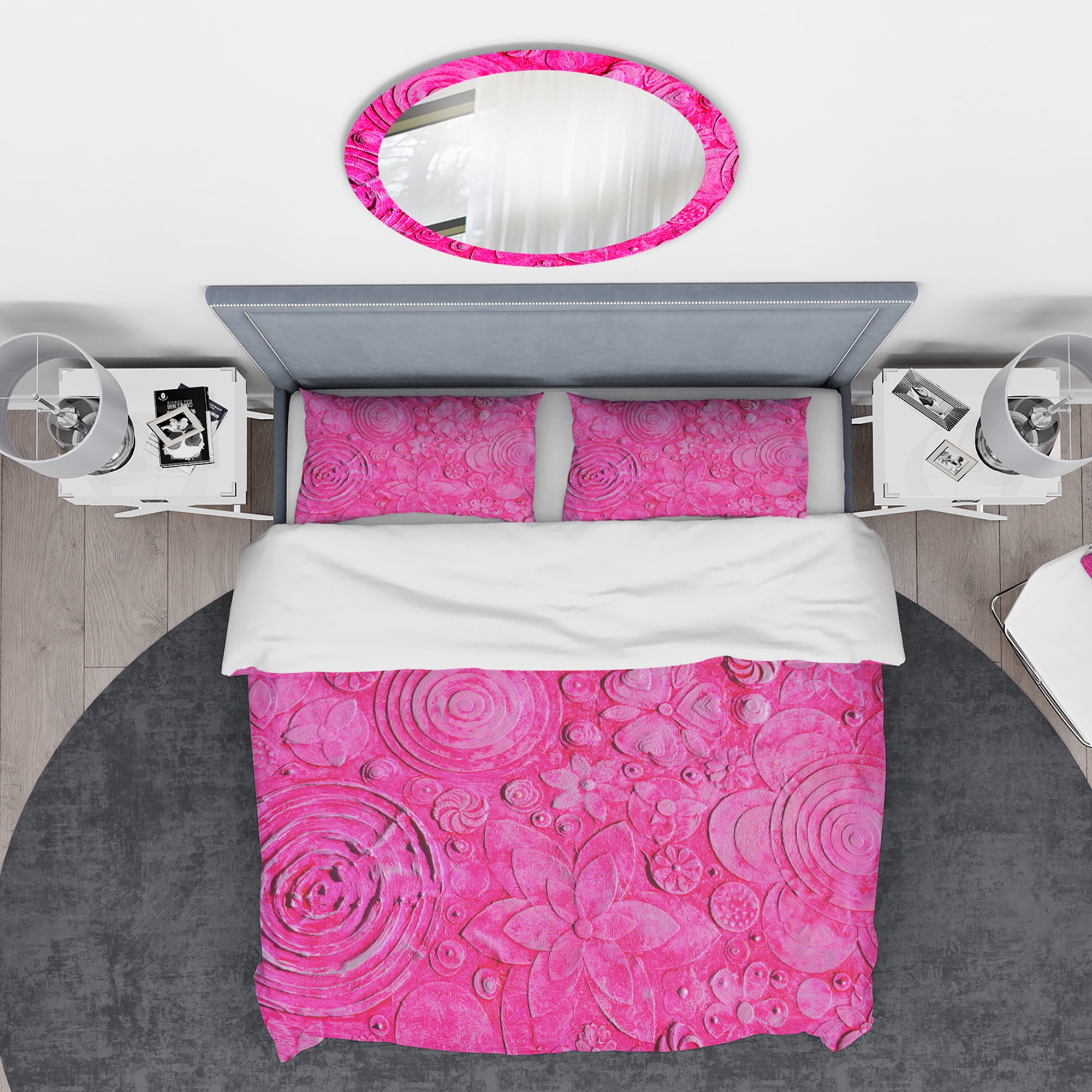 Designart 'Mix Of Summer hawaiin Flowers' Floral Duvet Cover Set