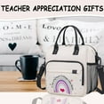 thumbnail image 3 of Insulated Lunch Bags for Teacher Appreciation Gifts for Women Teacher, Retirement Thank You Gift, Lunch Tote Bag for Work Office, 3 of 7